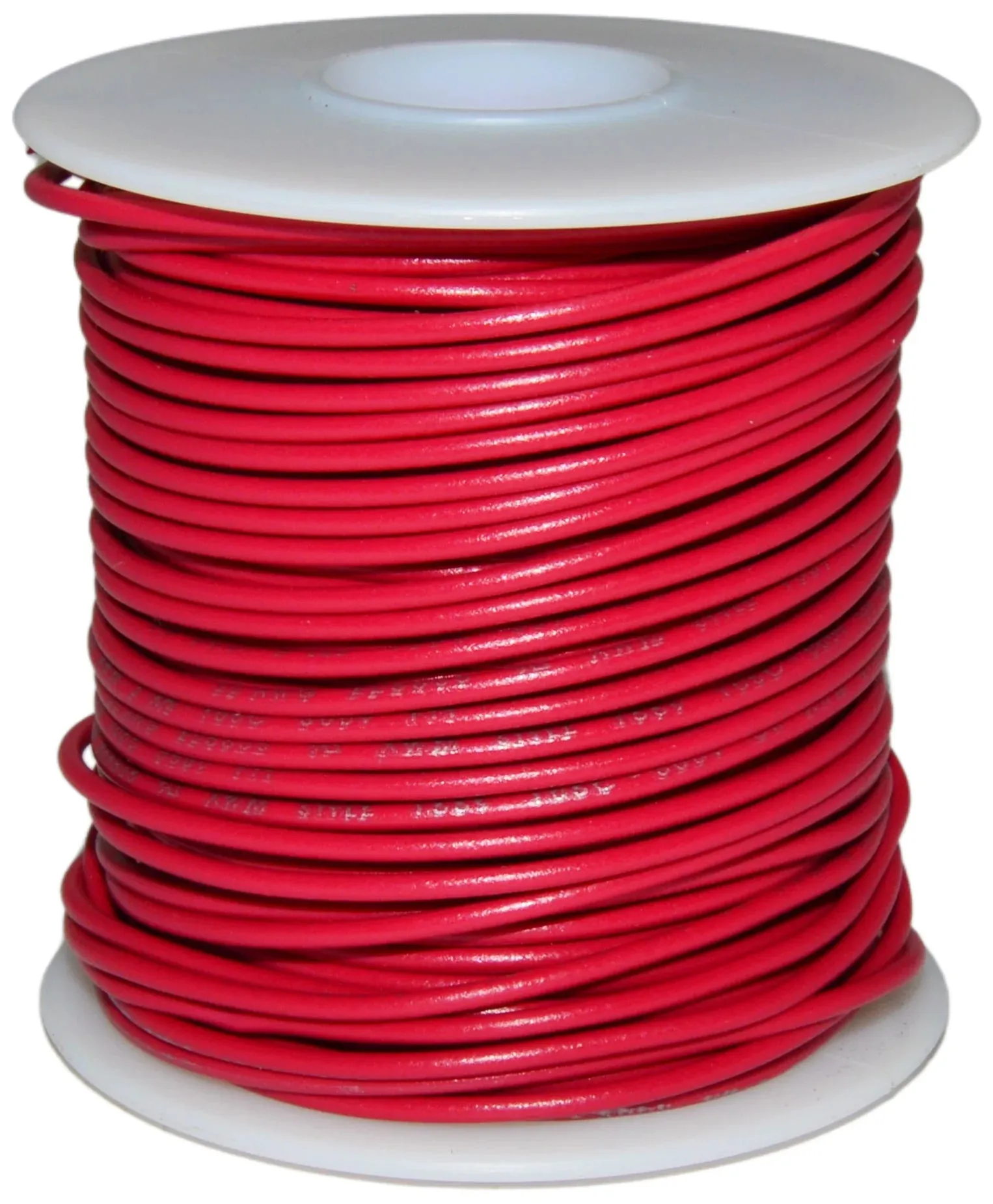 100 Feet Red 22 Gauge Solid Hook-Up Wire, Tinned Copper, PVC Insulation (Shade May Vary), 300 Volts