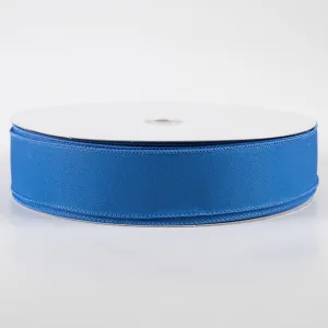 1.5" Diagonal Weave Fabric Ribbon: Royal Blue (50 Yards)