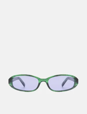 A. Kjaerbede Macy Sunglasses - Green Marble Transparent