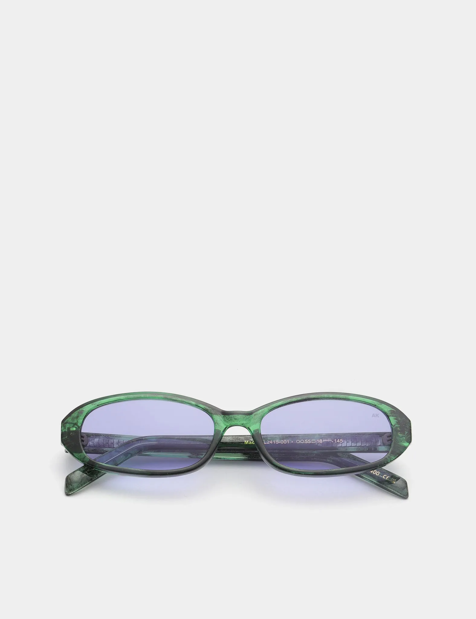 A. Kjaerbede Macy Sunglasses - Green Marble Transparent