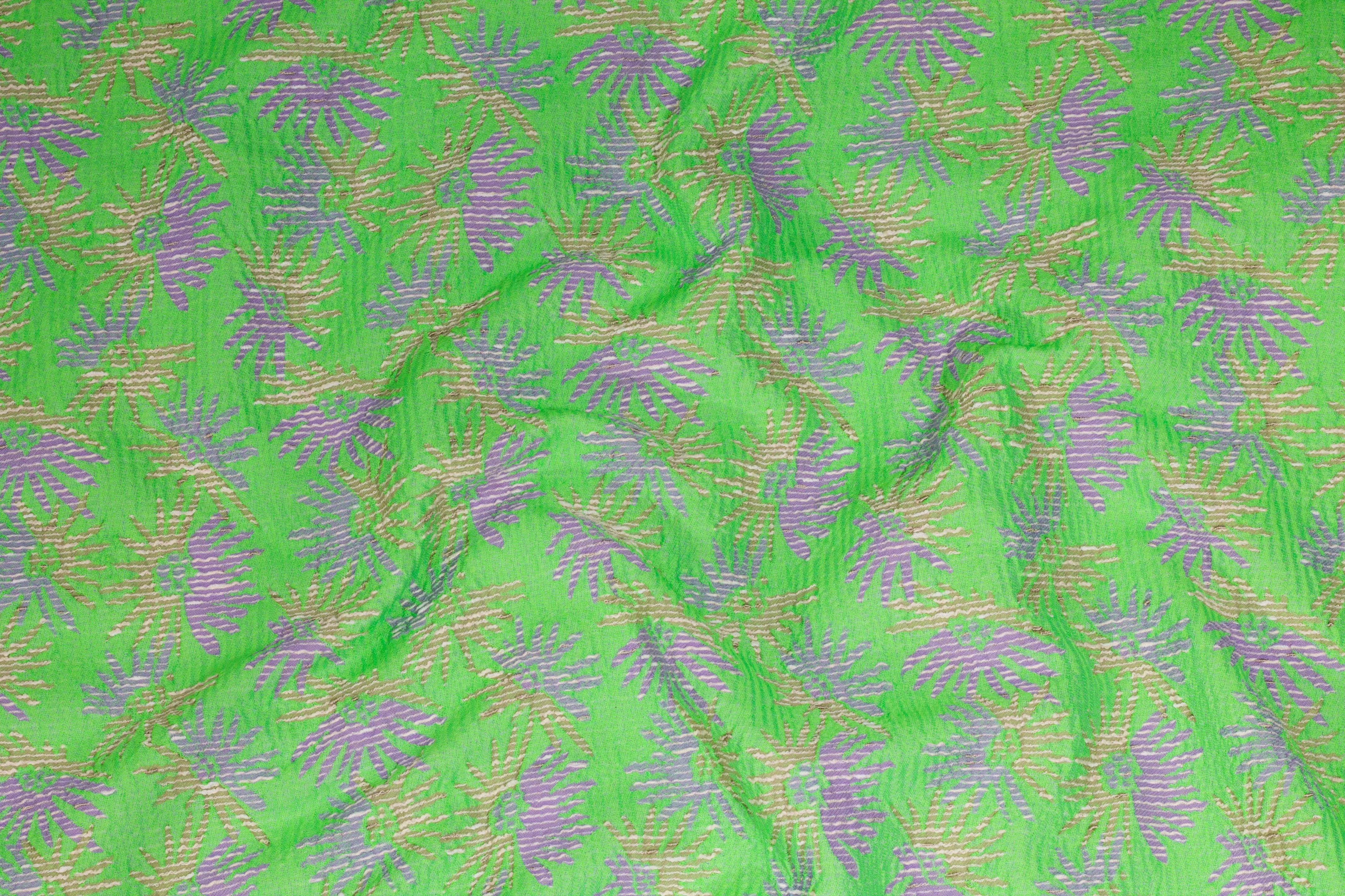 Abstract Italian Brocade - Green