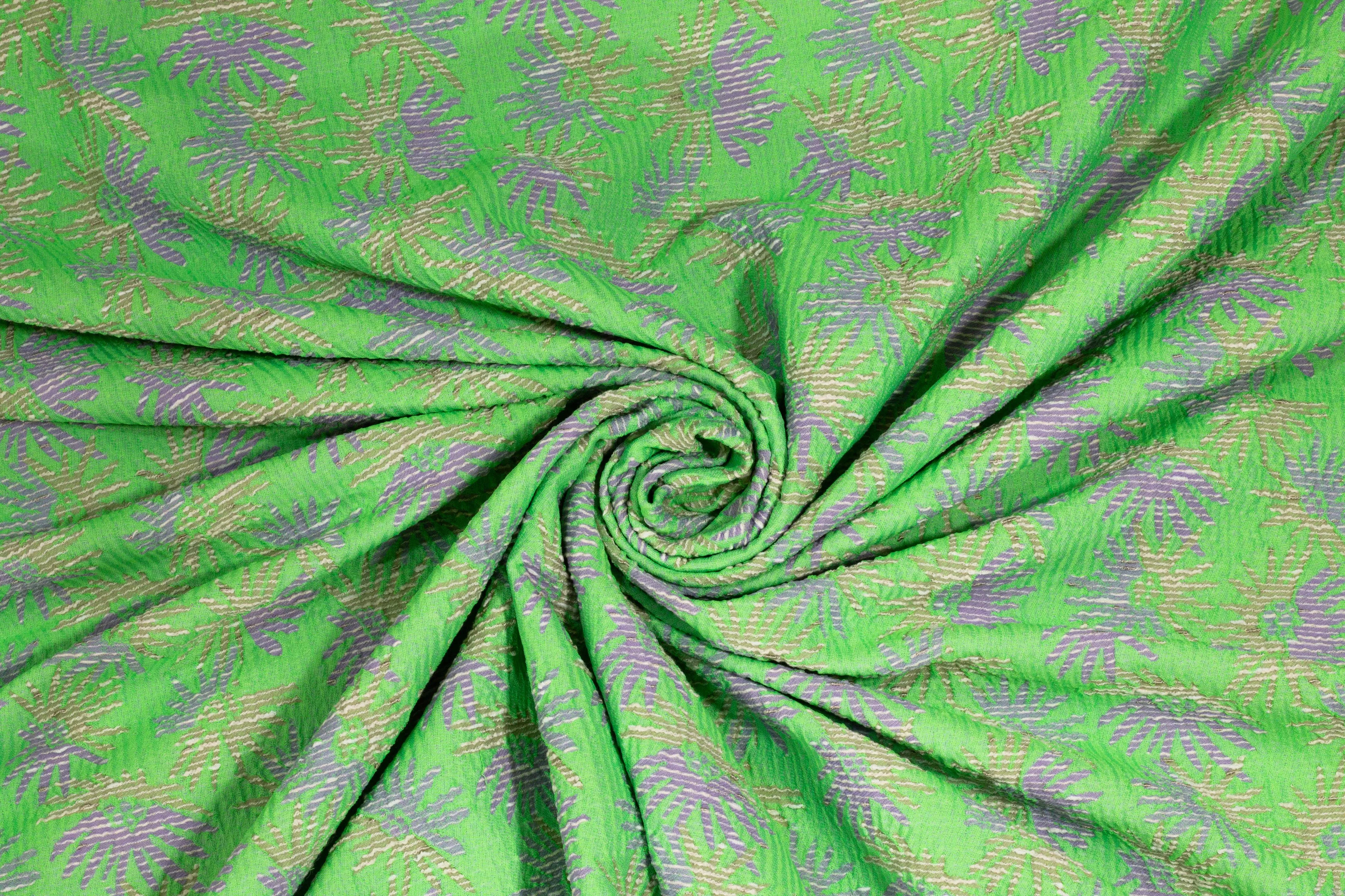 Abstract Italian Brocade - Green