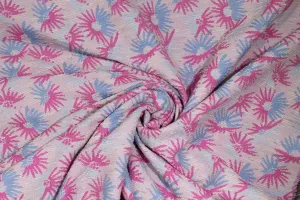 Abstract Italian Brocade - Pink / Blue