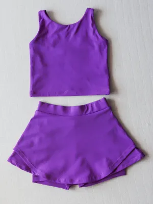 Active Skort Set - Royal Purple