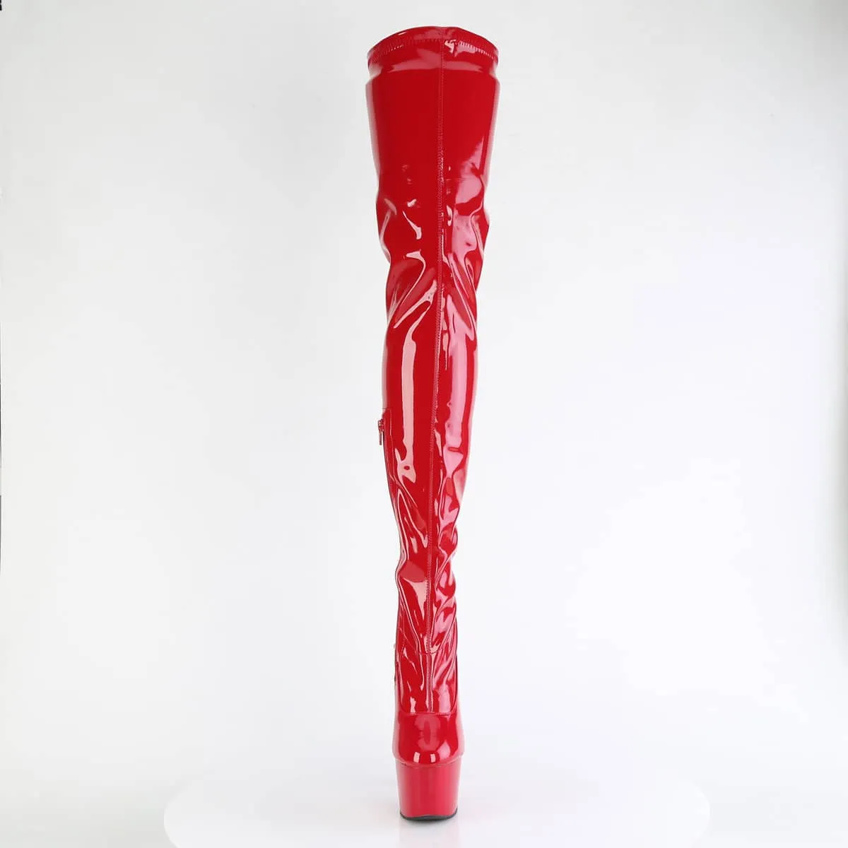 ADORE-4000 Red Patent Thigh High Platform Boots