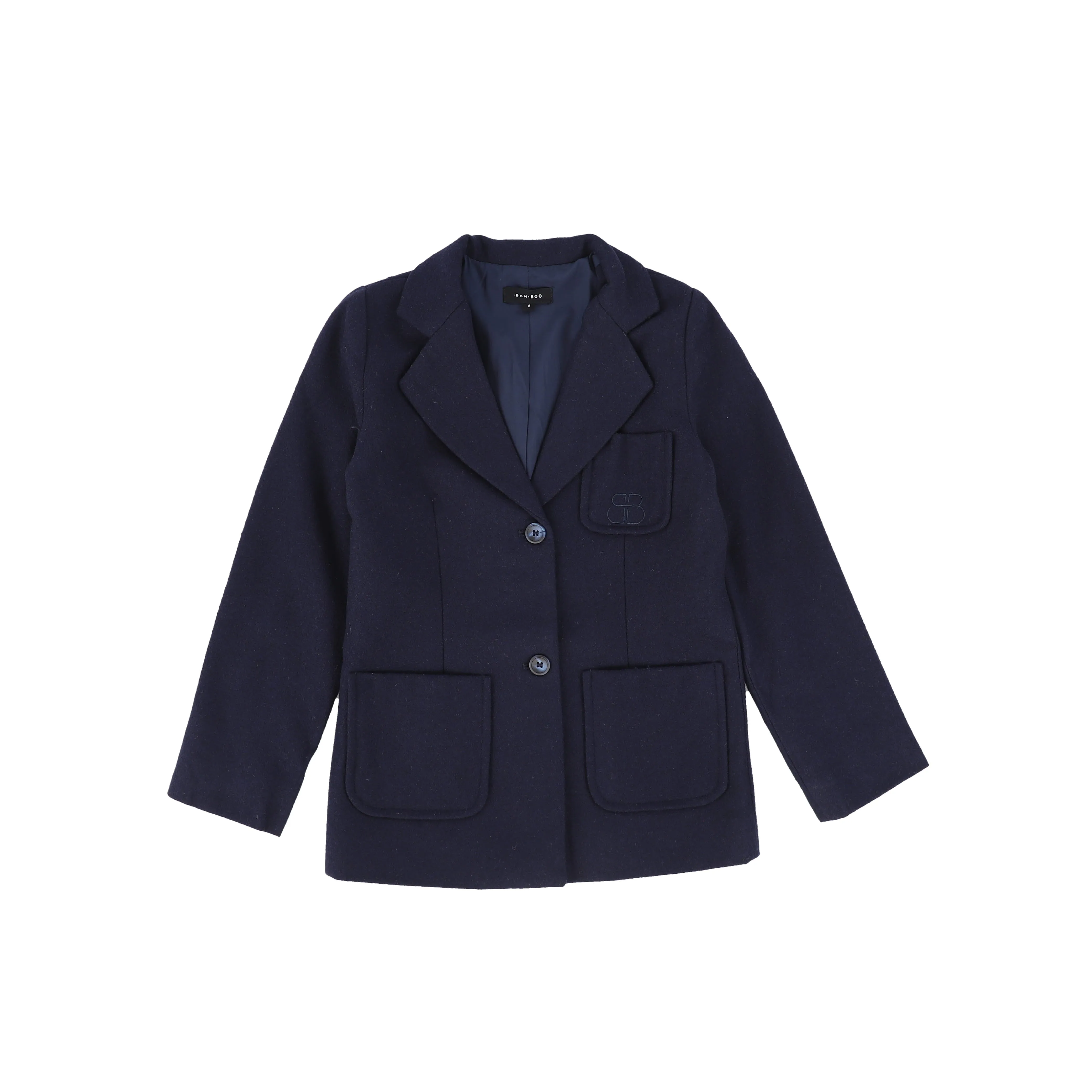 Bamboo Navy Pocket Blazer