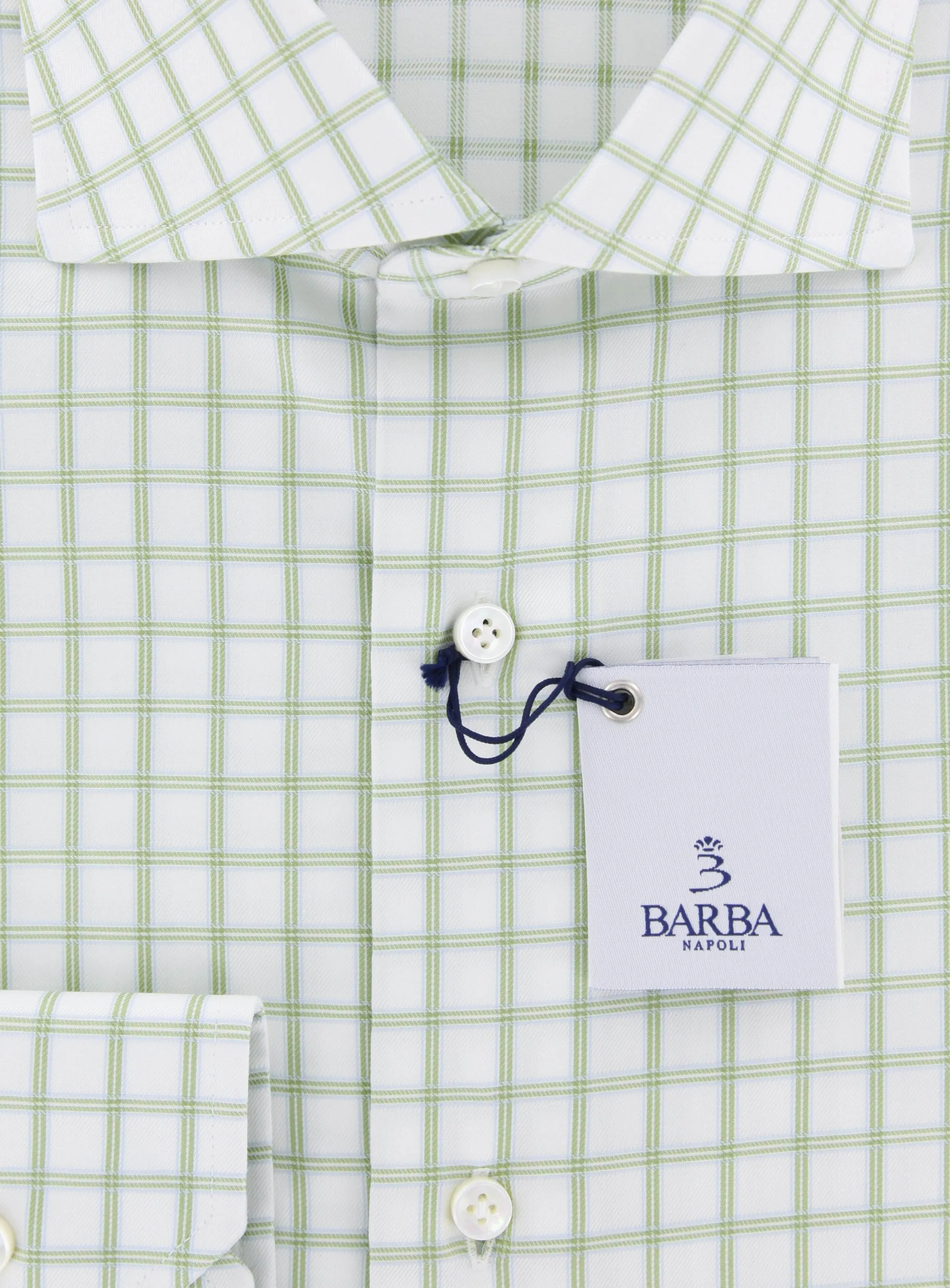 Barba Napoli Green Shirt - 15 US / 38 EU