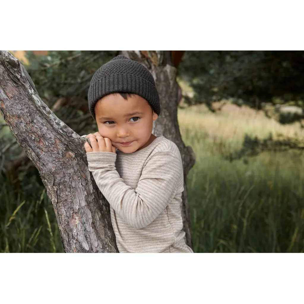 Beanie Evig - brown melange