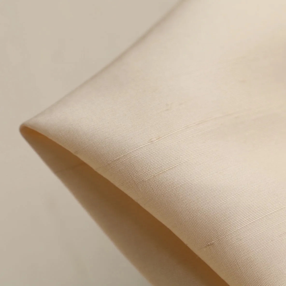 Beige Duppioni Silk