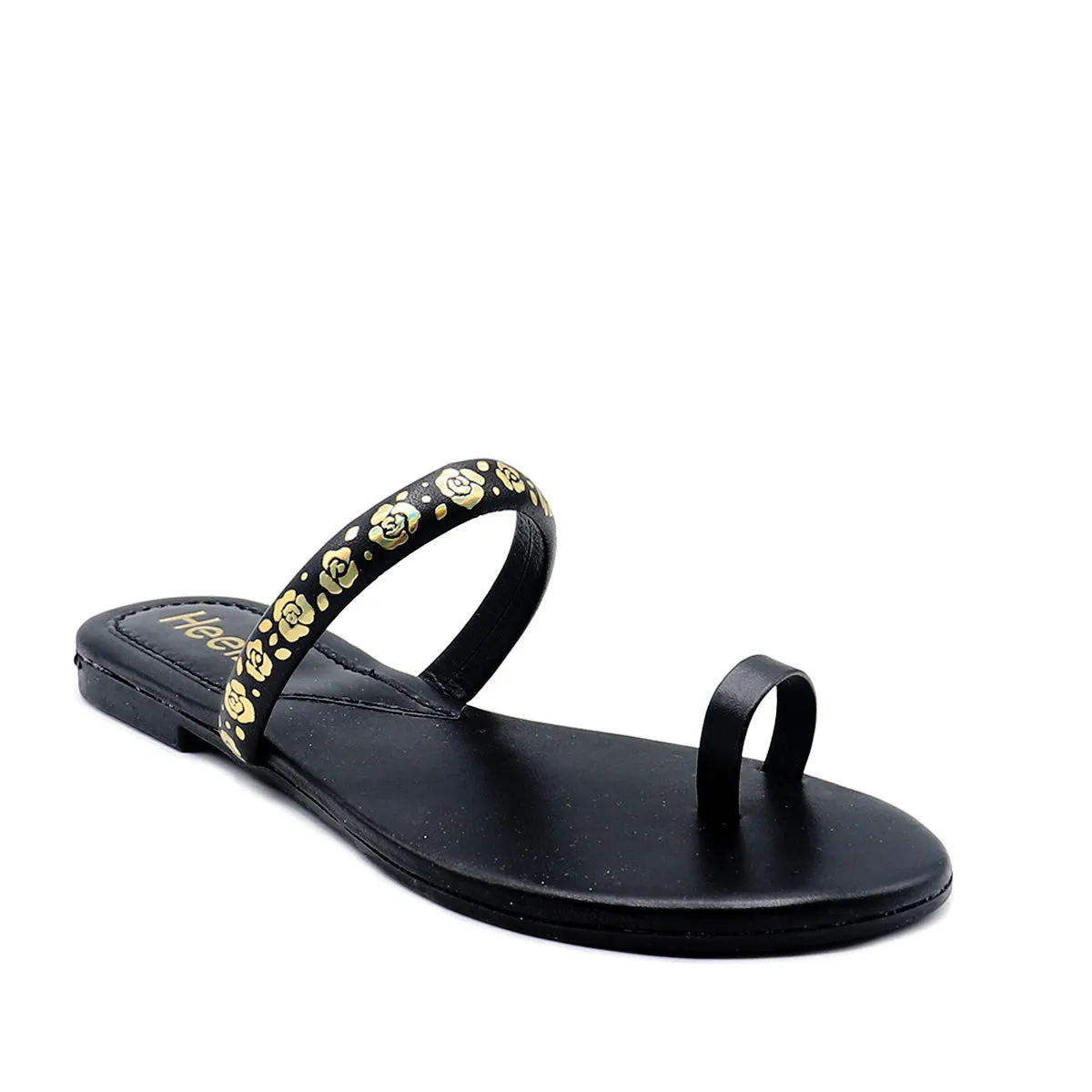 Black Casual Chappal 000369