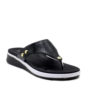 Black Casual Chappal L00700005