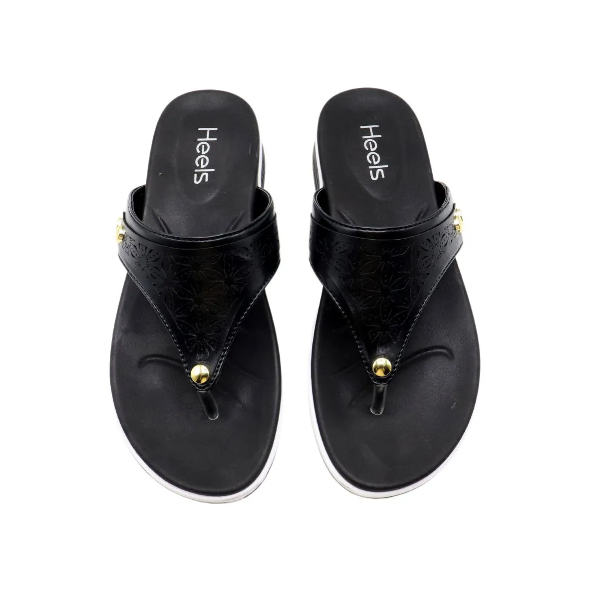 Black Casual Chappal L00700005