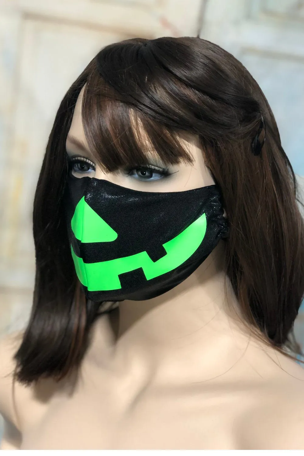 Black Mystique Pumpkin Face Mask