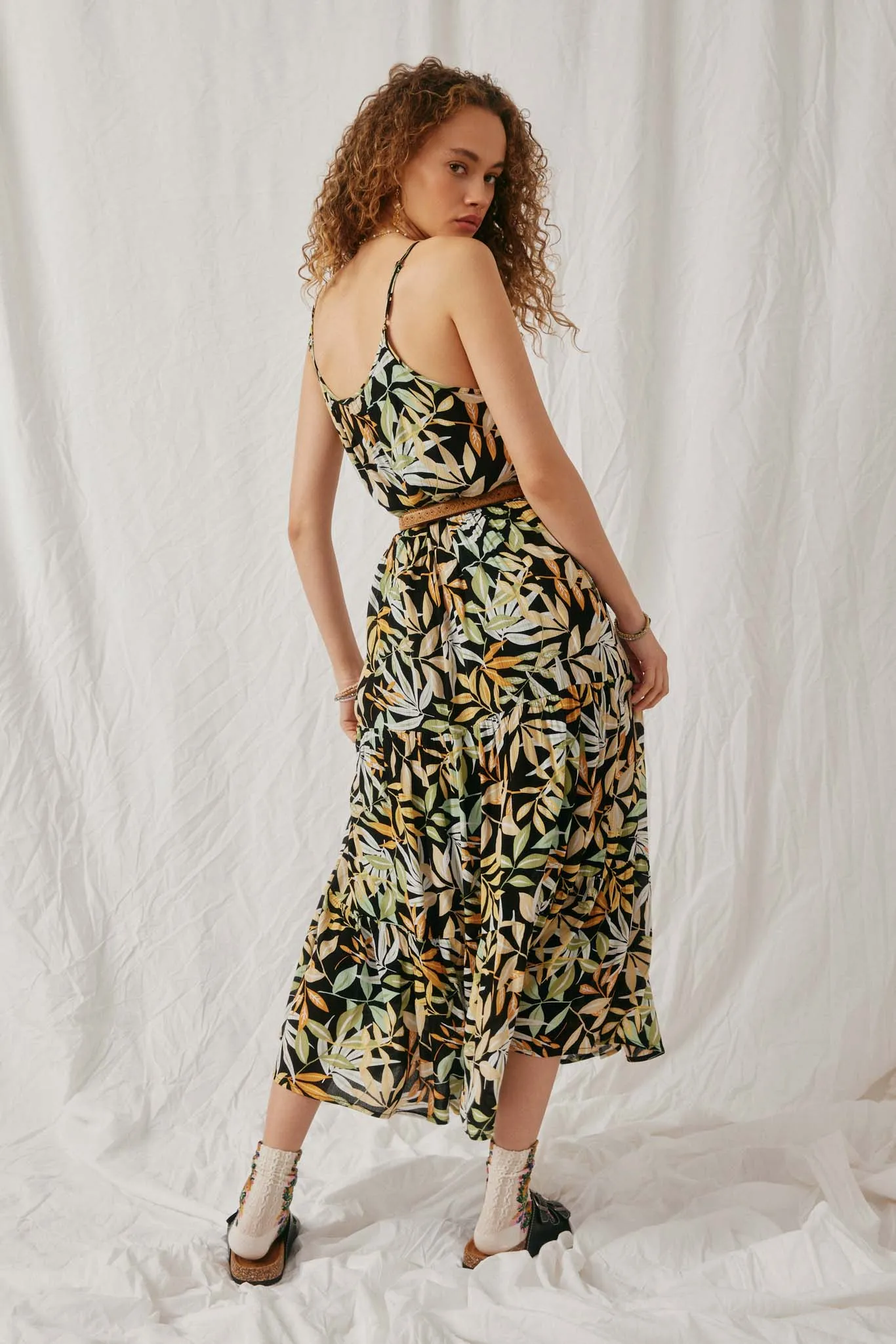 Botanical Print Tank Dress