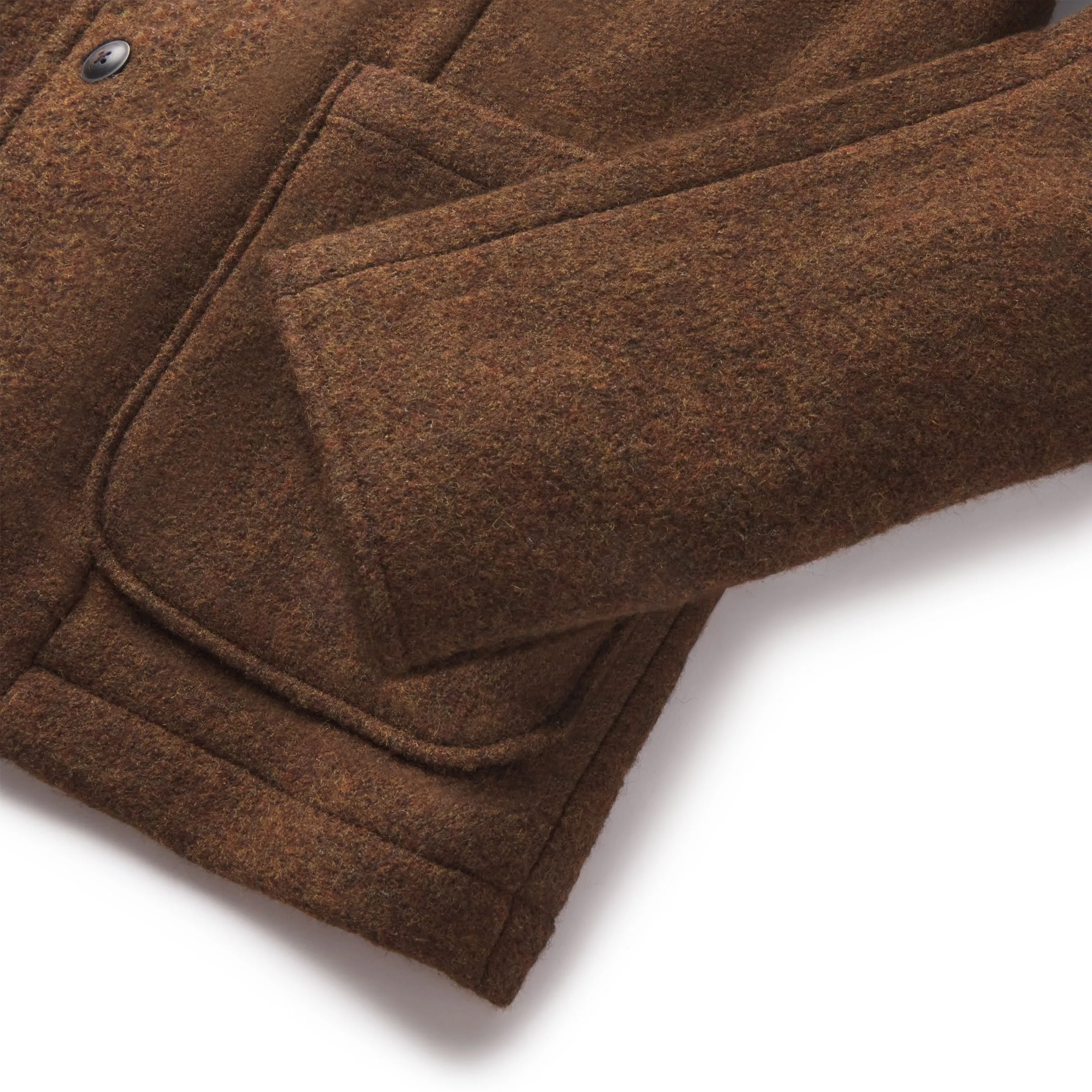 Tweedy Brown Wool Knitted Blazer by Burnham - Stylish & Cozy