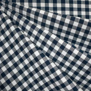 Camp Gingham Small Check Yarn Dyed Cotton Midnight