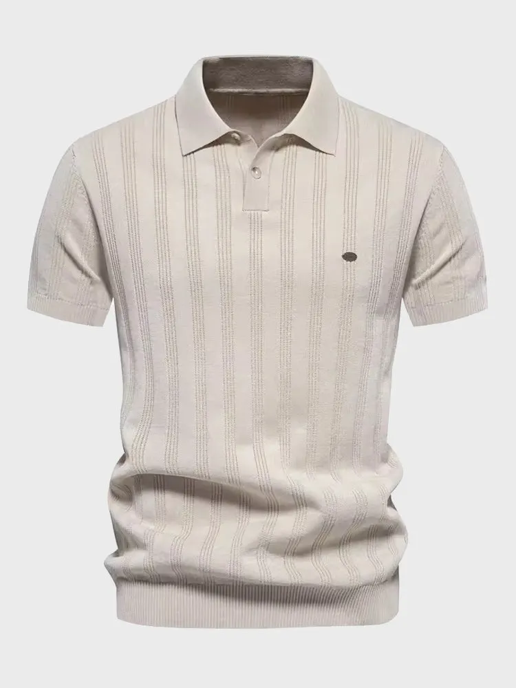 Casual Cedar Polo Tee for Men