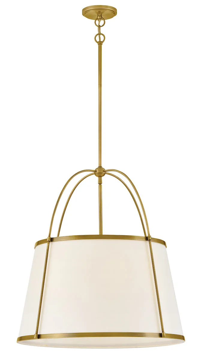 Clarke Drum Chandelier - Brass