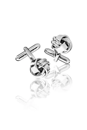 Classic Silver Knot Cufflinks