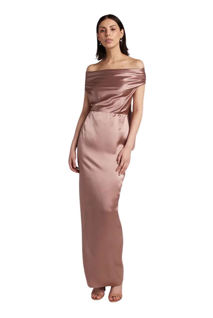 Convertible Halter-Neck Silk Dress