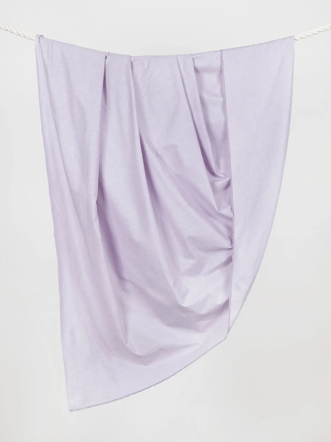 Cotton Oxford Shirting - Lavender - Swatch