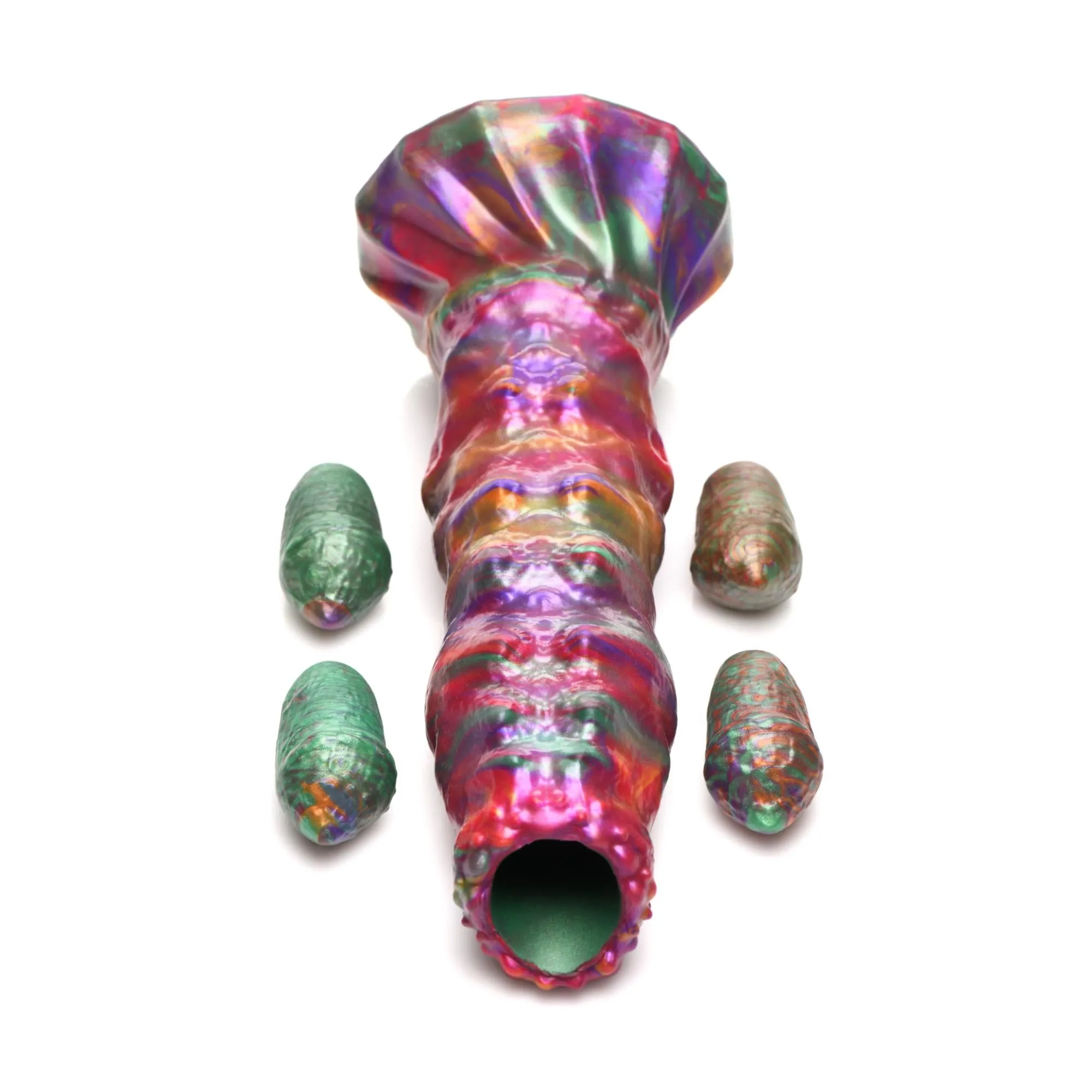 Creature Cocks Larva Silicone Ovipositor Dildo with Eggs