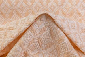 Crushed Diamond Brocade - Peach