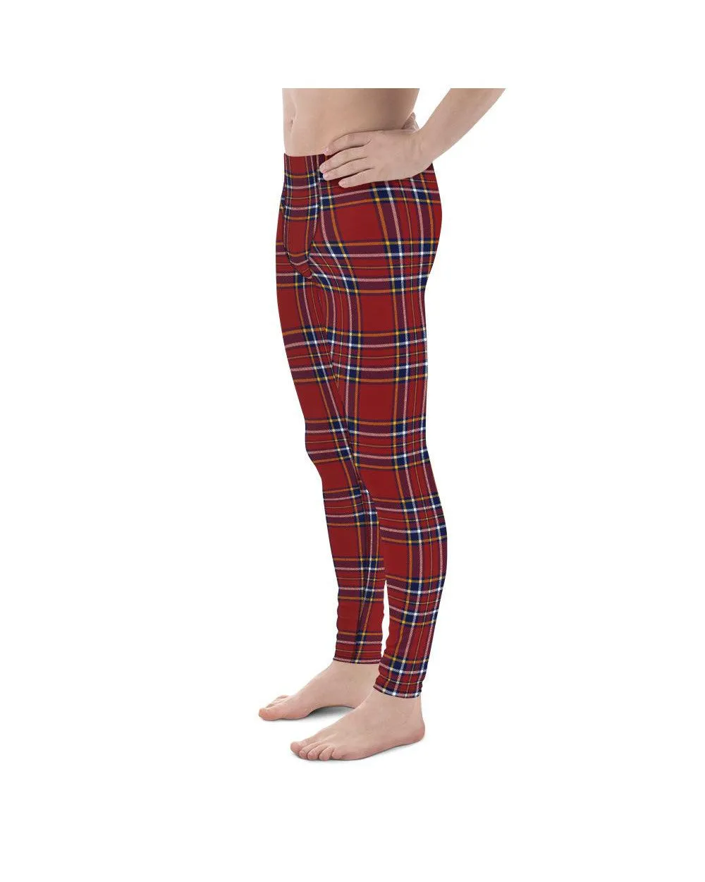 Deep Red Tartan Meggings