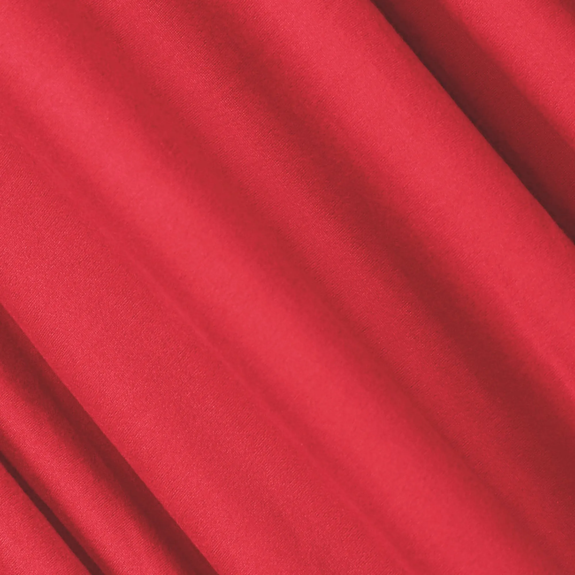 FabricLA DTY Double Brushed Polyester Spandex Knit Fabric | Red