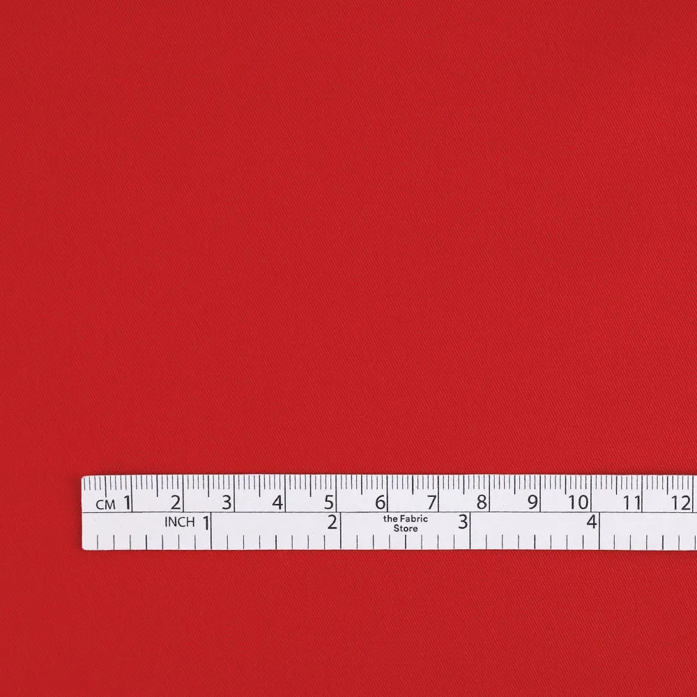 Fine Cotton Twill - Scarlet