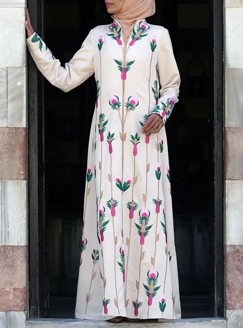 Firdaws Embroidered Abaya Gown