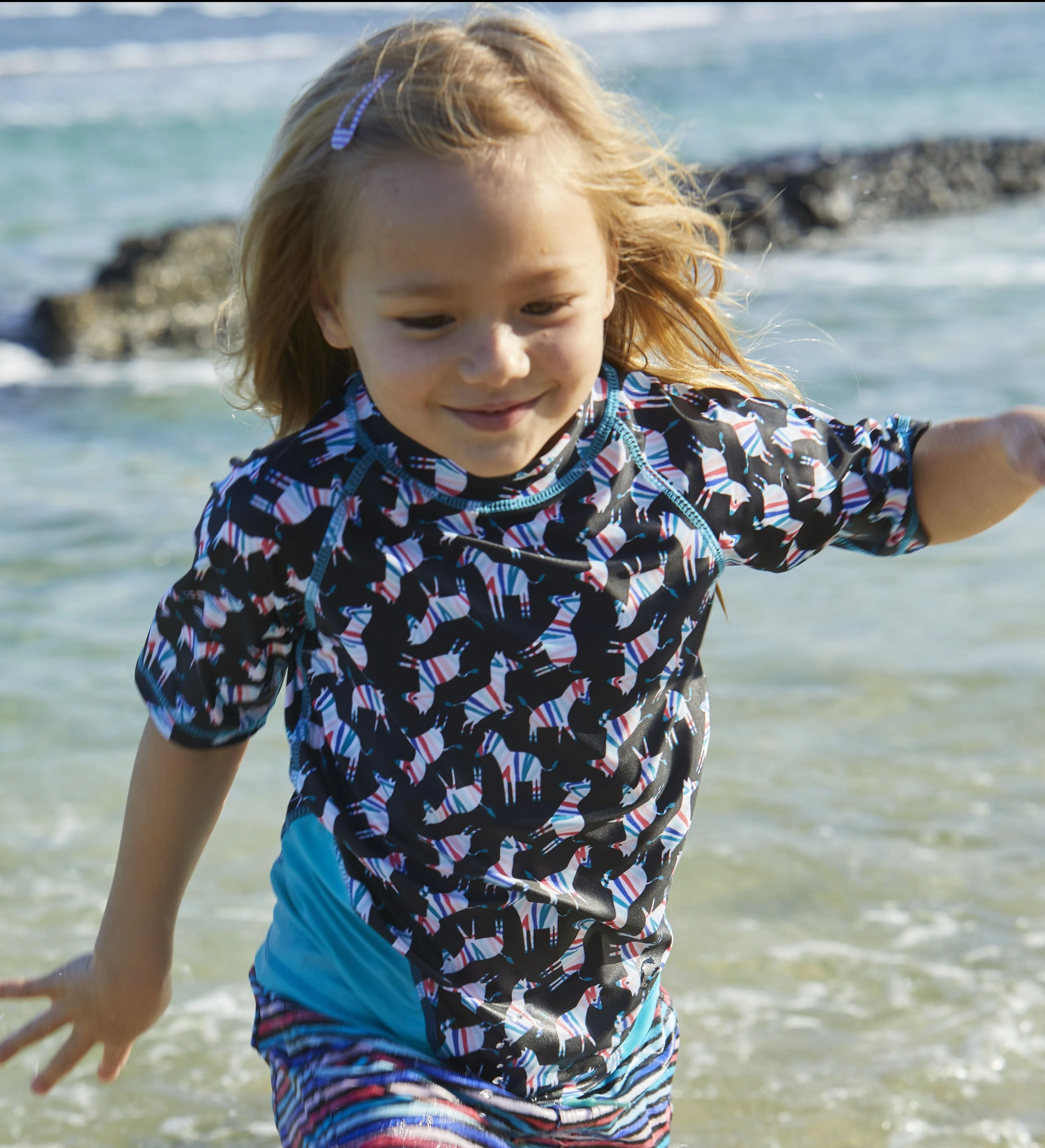 Girl's Short Sleeve Sport Sun & Swim Shirt | FINAL SALE