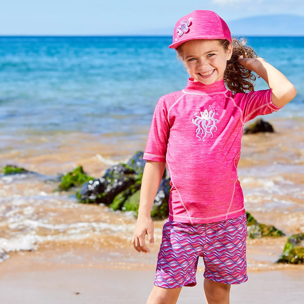 Girl's Short Sleeve Sport Sun & Swim Shirt | FINAL SALE