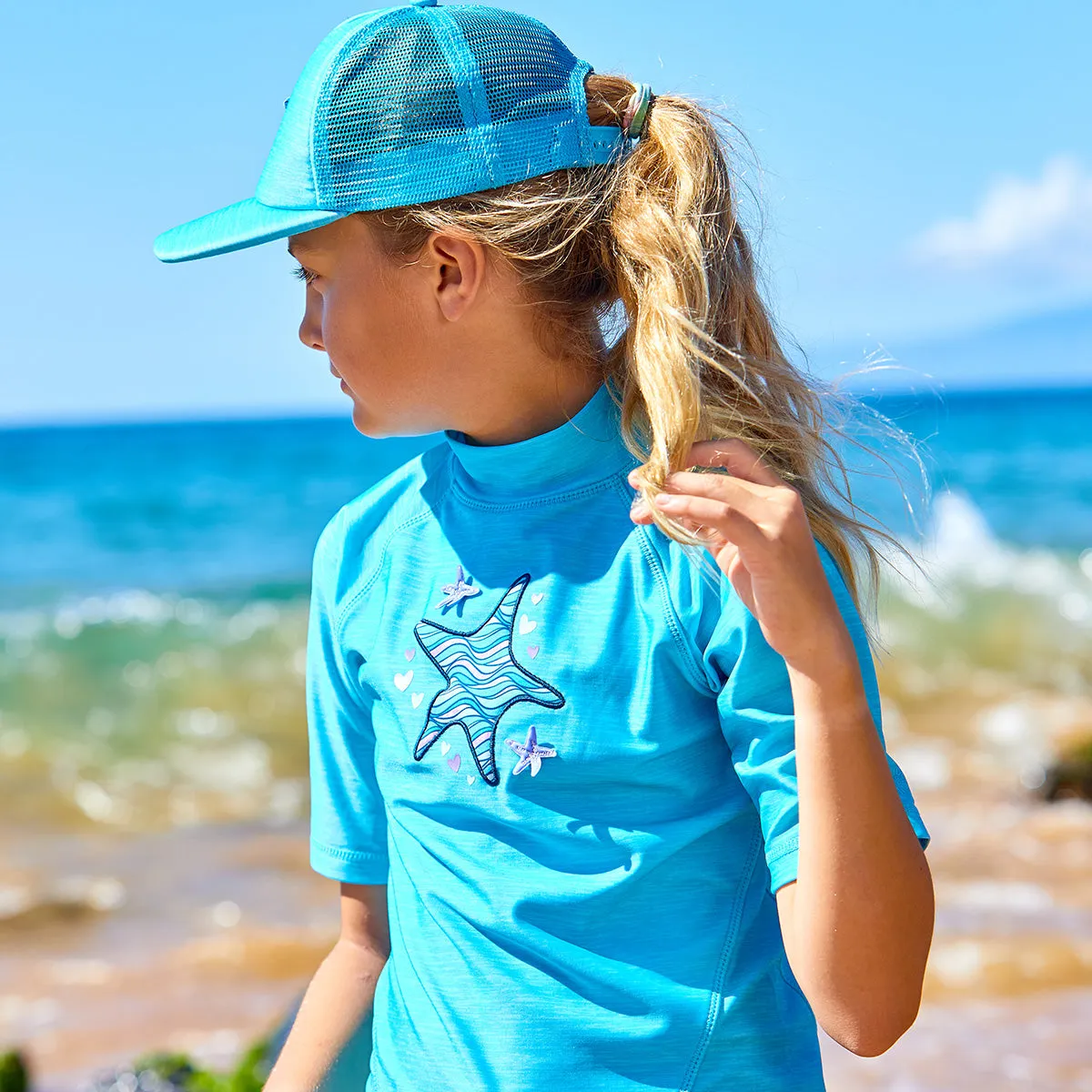 Girl's Short Sleeve Sport Sun & Swim Shirt | FINAL SALE