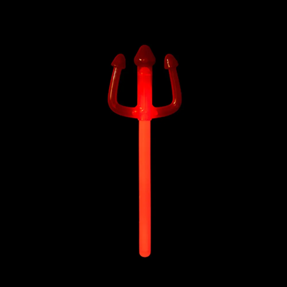 Halloween Party Hi-Glow Light Up Red Trident