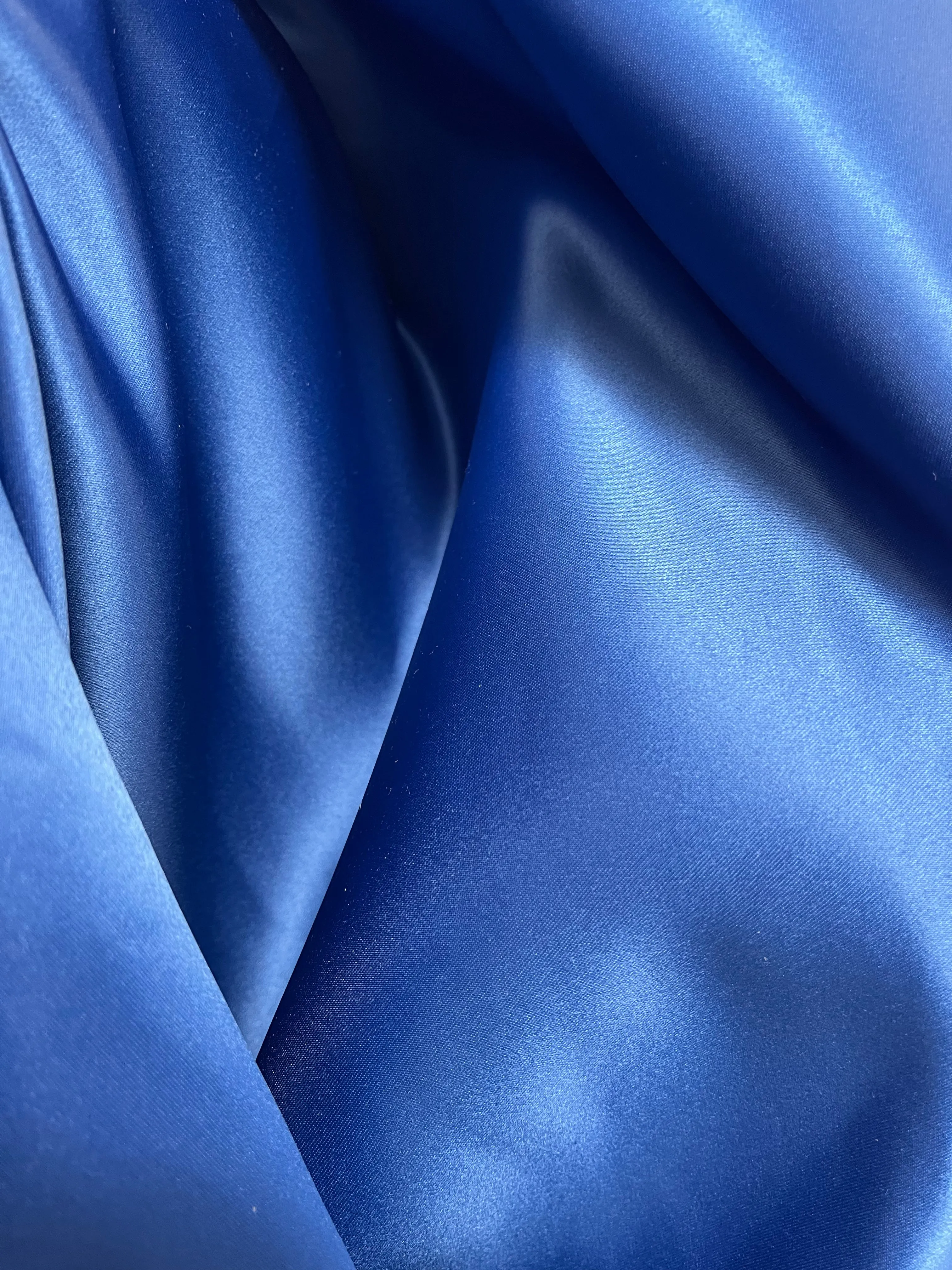 Italian Poly Sateen - Prussian Blue