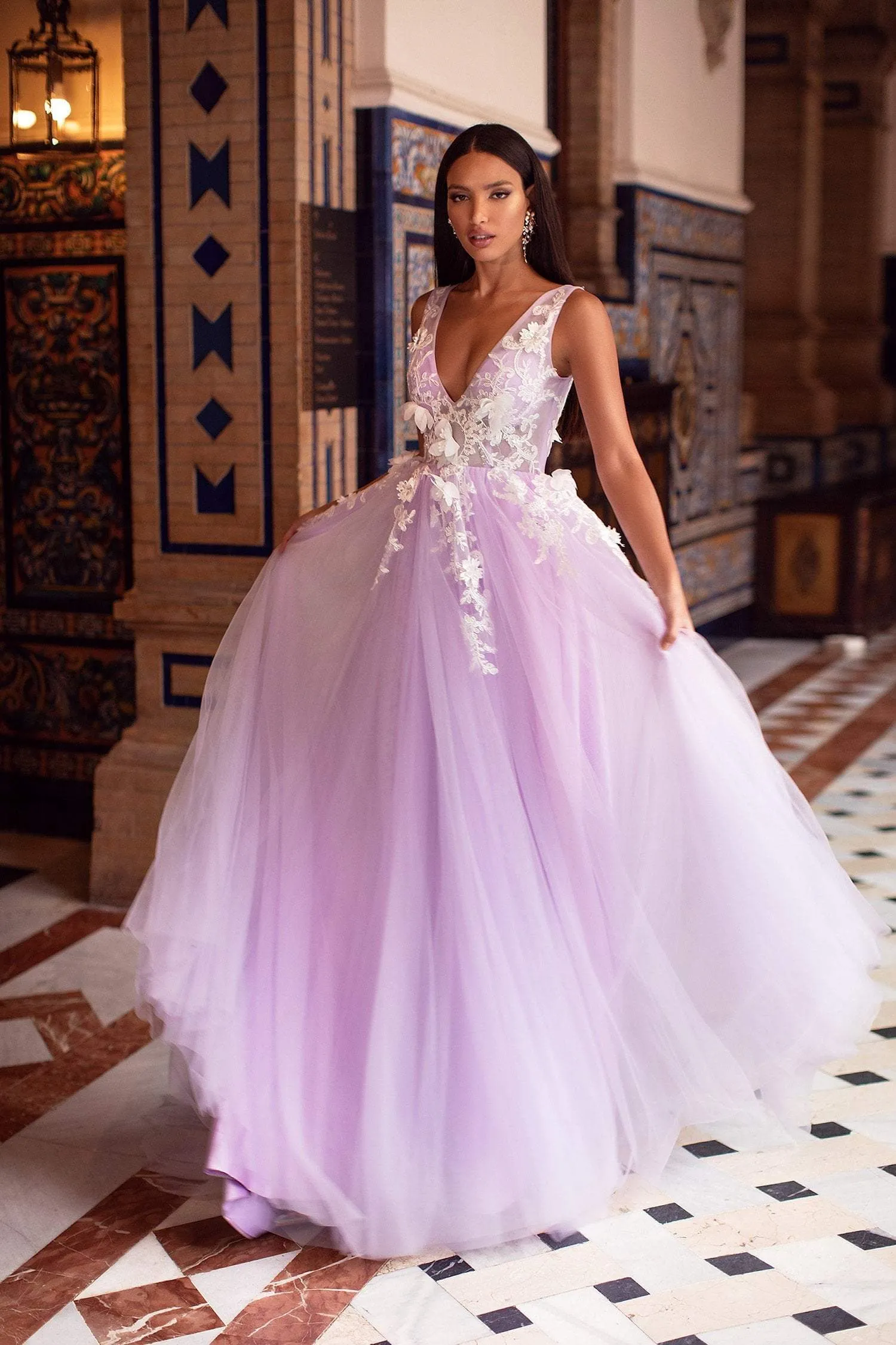 Kailani Tulle Gown - Lilac