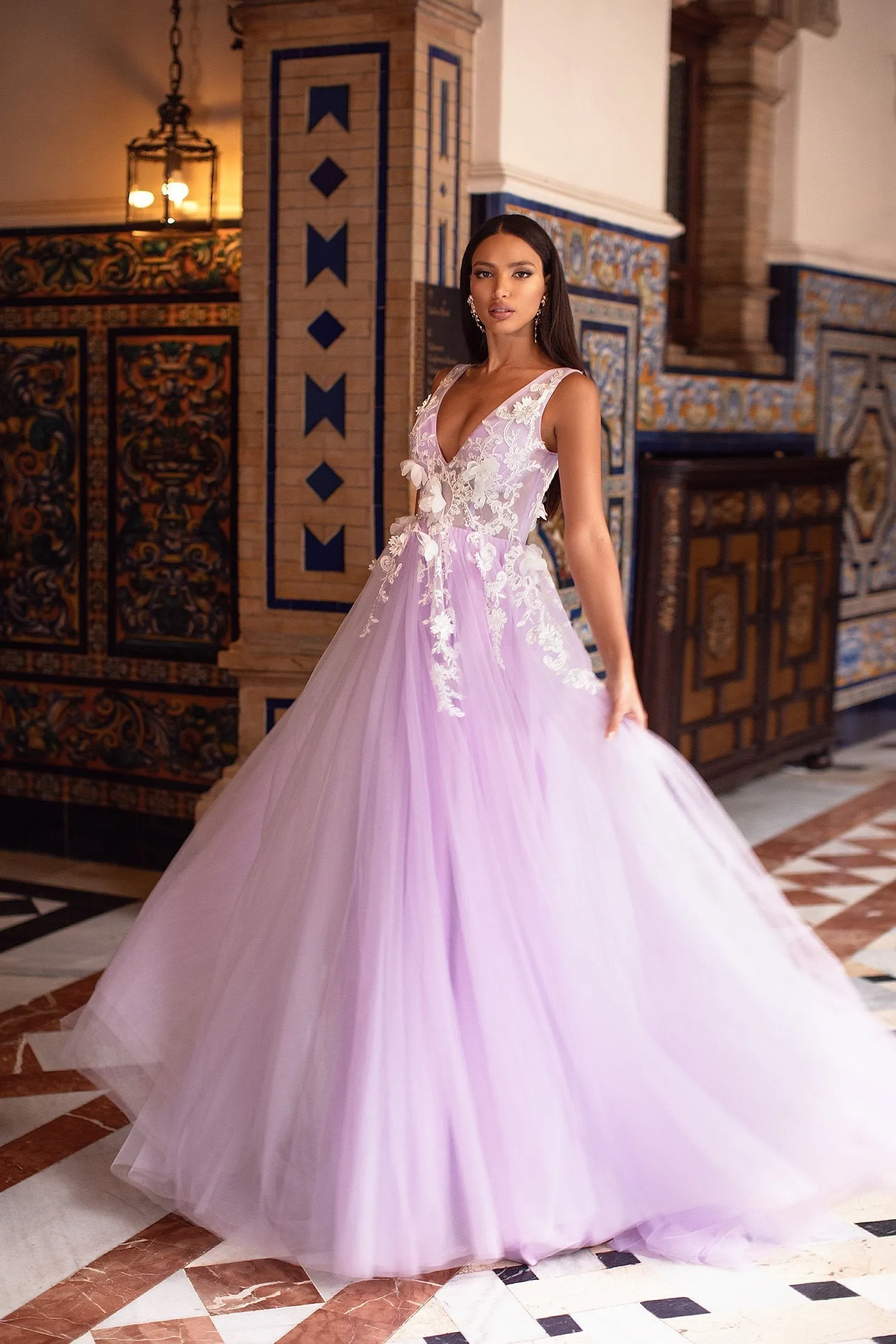 Kailani Tulle Gown - Lilac