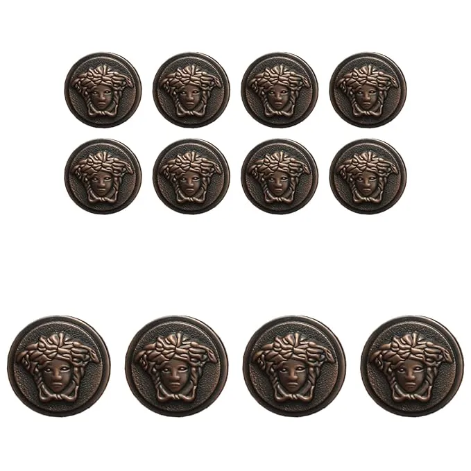 Medusa Metal Shank Buttons(8 Big   8 Small)