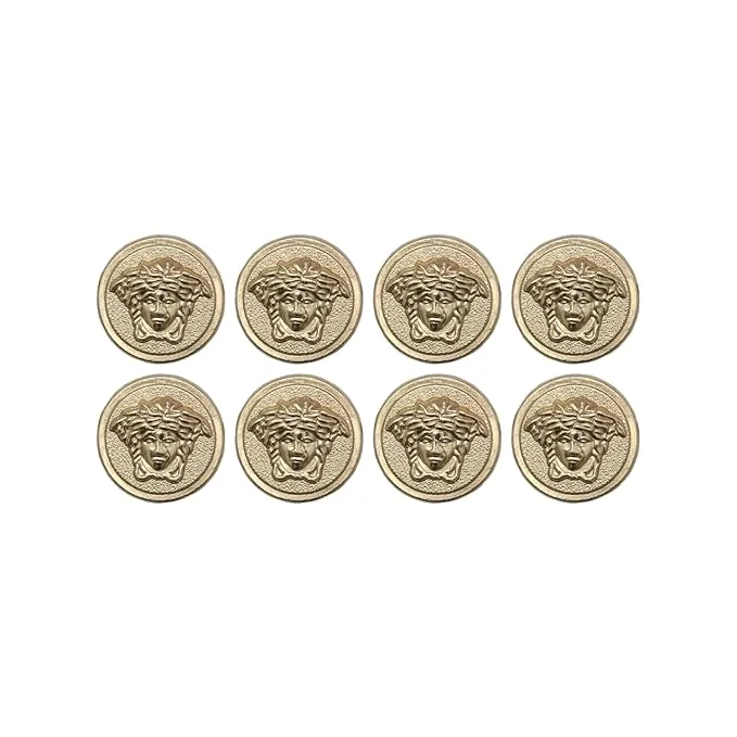 Medusa Metal Shank Buttons(8 Big   8 Small)