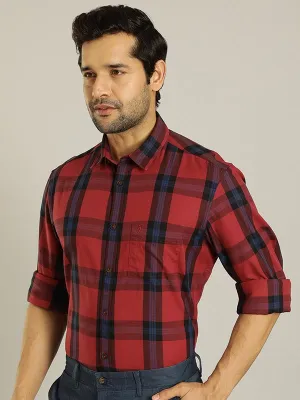 Men Checked Full Sleeve Cotton Shirt