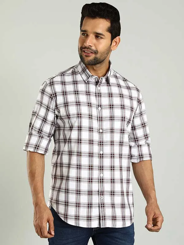 Men Checked Full Sleeve Cotton Shirt