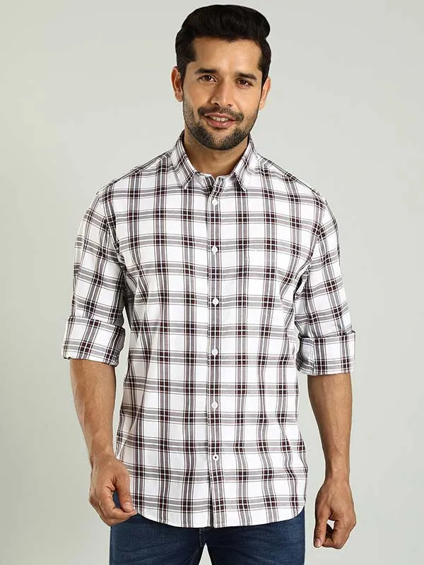 Men Checked Full Sleeve Cotton Shirt