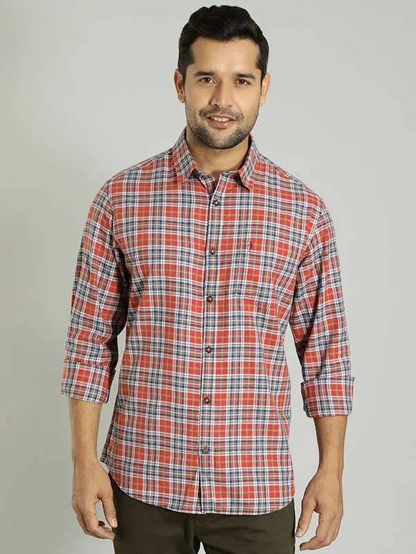 Men Checked Full Sleeve Cotton Shirt