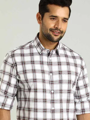 Men Checked Full Sleeve Cotton Shirt