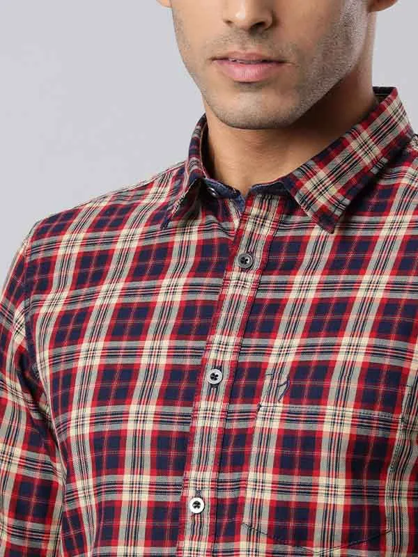 Men Checked Full Sleeve Cotton Shirt