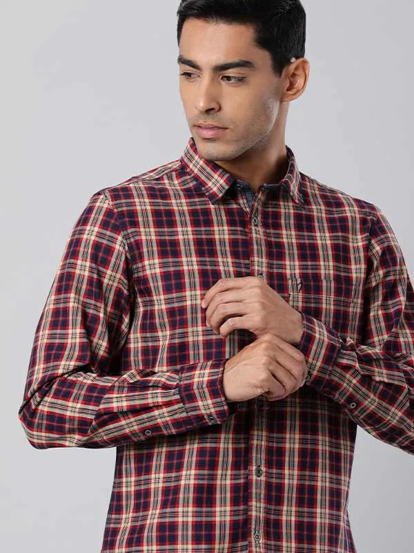 Men Checked Full Sleeve Cotton Shirt