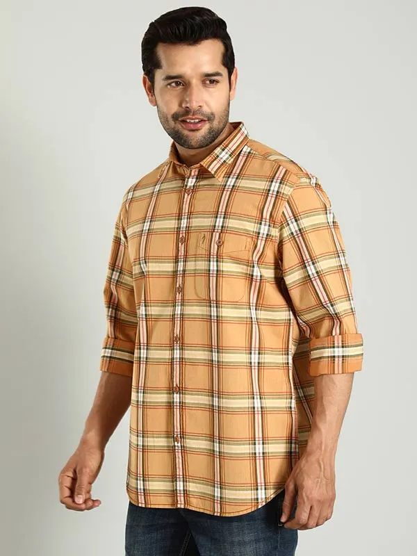 Men Checked Full Sleeve Cotton Shirt