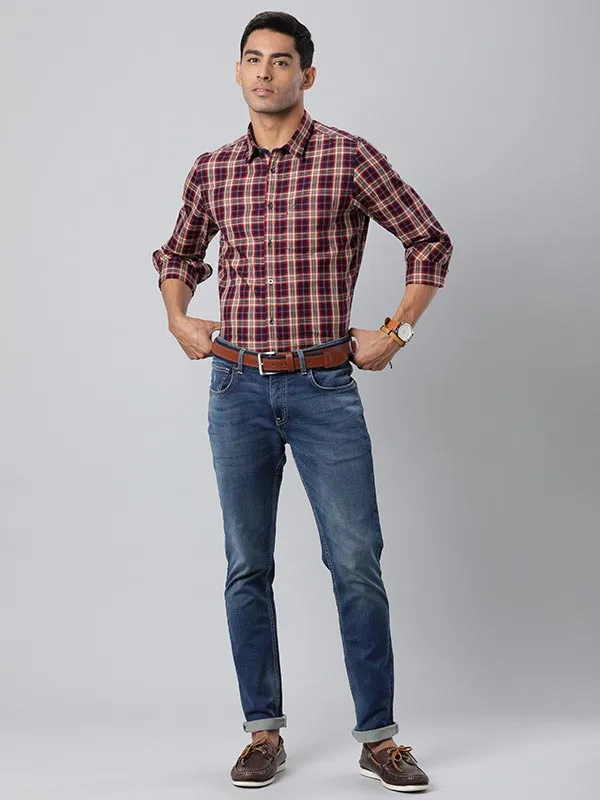 Men Checked Full Sleeve Cotton Shirt