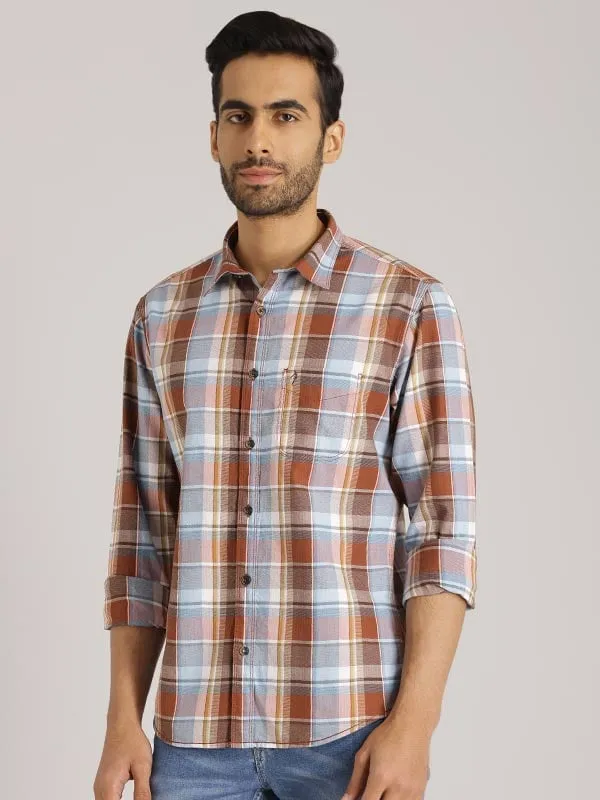 Men Checked Full Sleeve Cotton Shirt